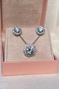 Colar Ponto Luz Moissanite