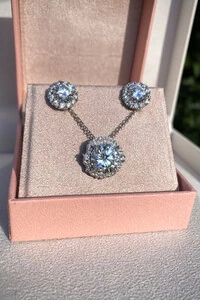 Colar Ponto Luz Moissanite