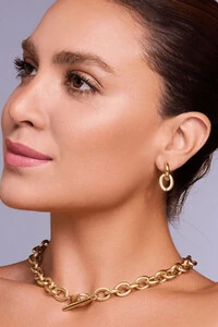 Brinco Argola Elos Texturizada