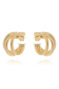 Brinco Argola Tripla M Ouro 18k