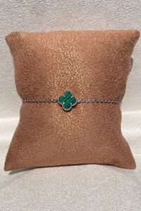 Pulseira Trevo Malaquita P