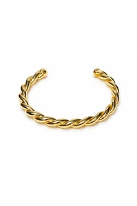 Pulseira Bracelete Torcido Ouro 18k