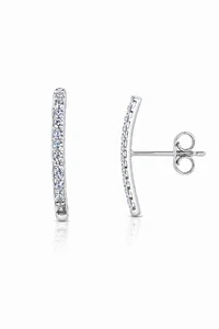 Brinco Earhook Ródio Branco