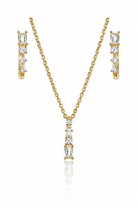 Conjunto Earhook Palito Ouro 18k