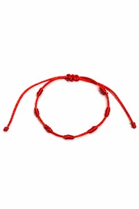 Pulseira Proteção dos 7 Nós Vermelha
