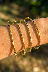 Pulseira Bracelete Canutilho Ouro 18k