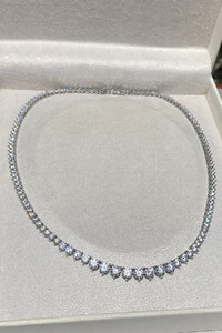 Colar Riviera Liz Zircônia Ródio Branco