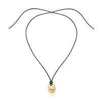 Colar Cordão Gota Dourada