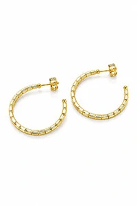 Brinco Argola Canutilho M Ouro 18k
