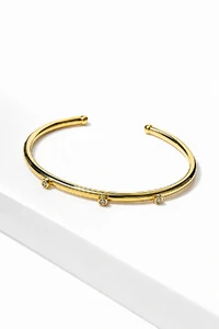 Pulseira Bracelete Ponto Luz Zircônia Ouro 18k