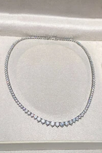 Colar Riviera Liz Zircônia Ródio Branco