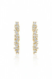 Brinco Earhook Duplo Dourado