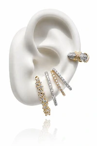 Brinco Earhook Duplo Dourado