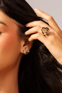 Brinco Pressão Flor