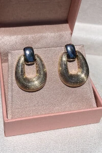 Brinco Retangular Textura Duo