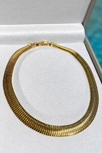 Colar Gola Malha CleópatraOuro 18k
