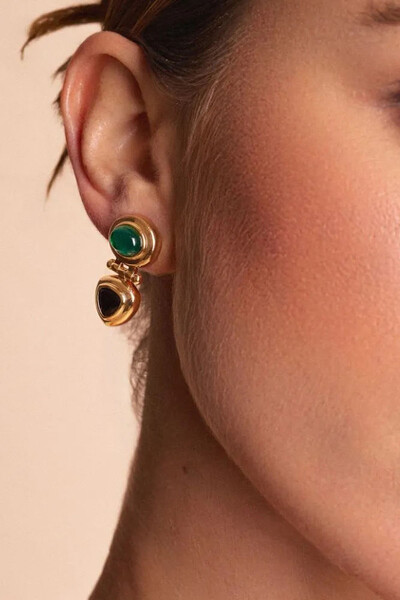 Foto Brinco Soul Colorido no Ouro 18k