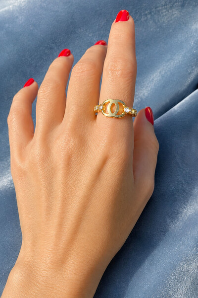 Foto Anel kim Zircônia Ouro 18k