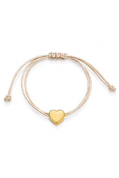 Foto Pulseira Pingente Coração Liso Nude