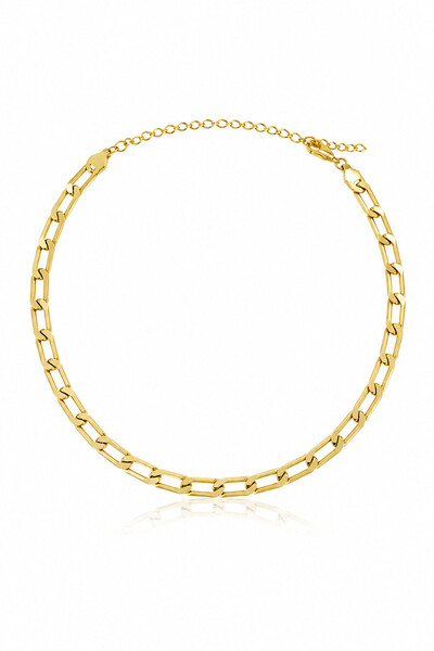 Foto Colar Choker Groumet Ouro 18k