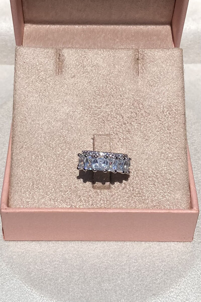 Foto Fake Piercing luxo Zircônia Ródio Branco