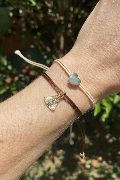 Foto Pulseira Pingente Coração Liso Nude