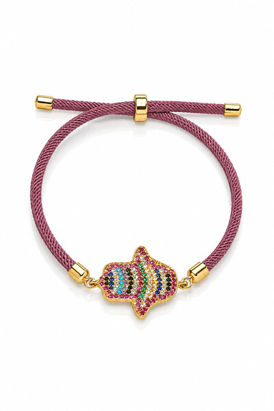 Foto Pulseira Sun Mãozinha Zircônias Coloridas