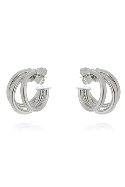 Foto Brinco Argola Tripla M Ródio