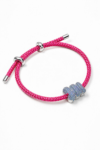 Foto Pulseira Urso Pink Ajustável