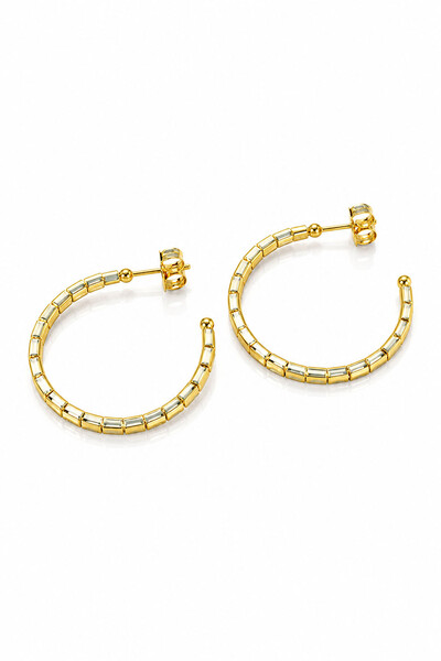 Foto Brinco Argola Canutilho M Ouro 18k