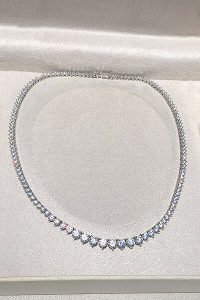 Foto Colar Riviera Liz Zircônia Ródio Branco