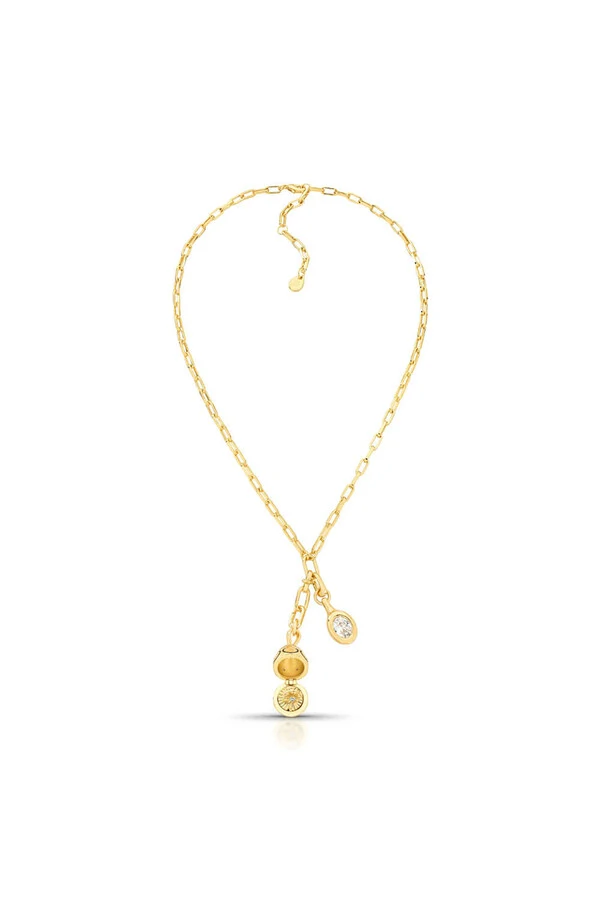 Colar Cartier pIngentes na ponta banhado no ouro 18k