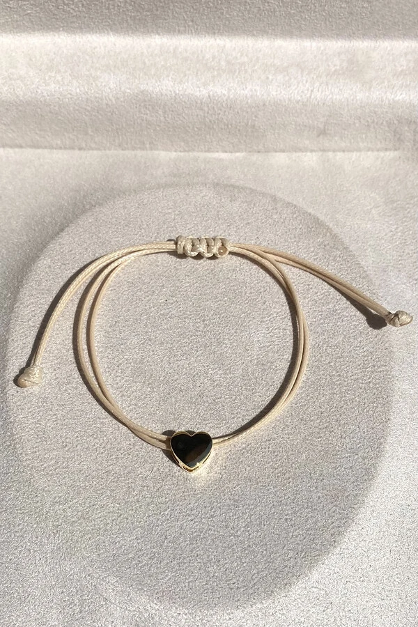 Pulseira Pingente Coração Liso Nude