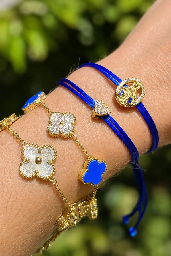 Pulseira Nsra das Graças Azul Royal