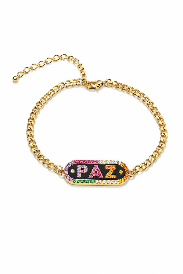 Pulseira Paz Ouro 18k