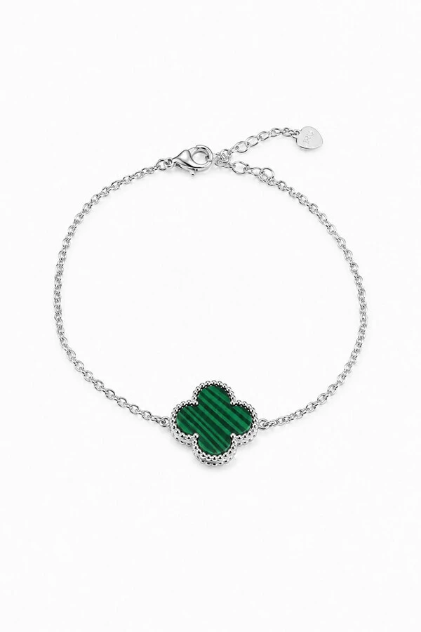 Pulseira Trevo Malaquita M