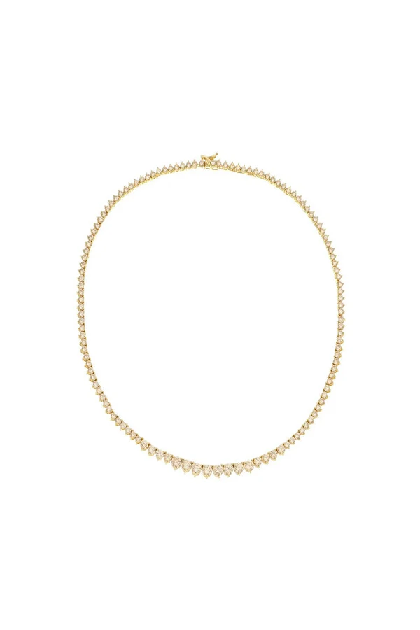 Colar Riviera Liz Zircônia Gold Ouro 18k
