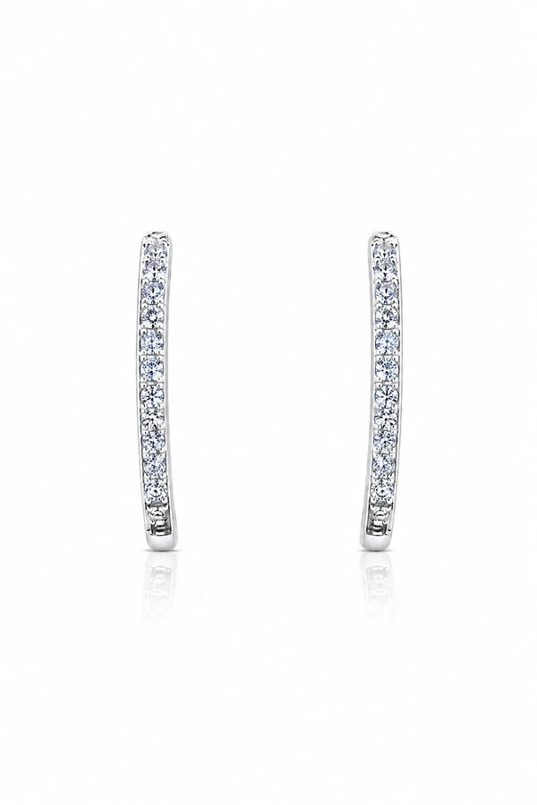 Brinco Earhook Ródio Branco