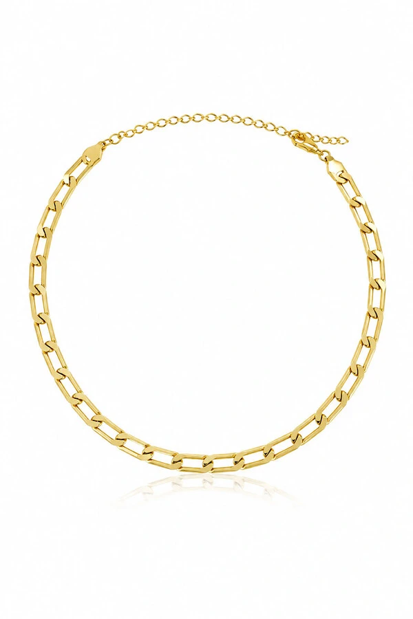 Colar Choker Groumet Ouro 18k
