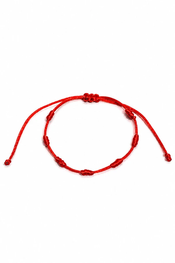 Pulseira Proteção dos 7 Nós Vermelha