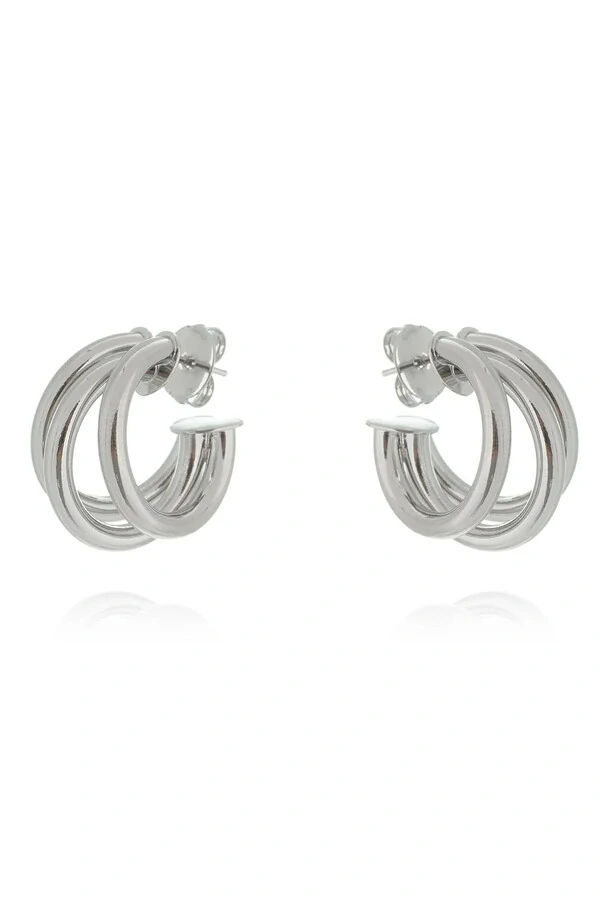 Brinco Argola Tripla M Ródio