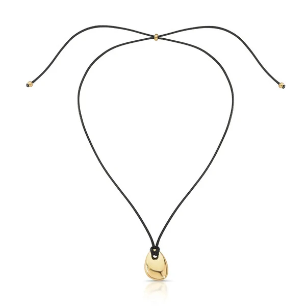 Colar Cordão Gota Dourada