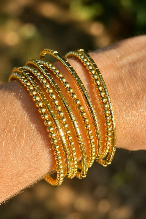 Pulseira Bracelete Canutilho Ouro 18k
