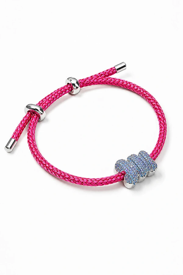 Pulseira Urso Pink Ajustável