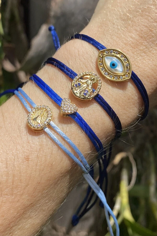 Pulseira Nsra das Graças Azul Marinho