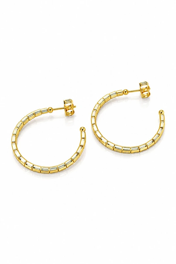 Brinco Argola Canutilho M Ouro 18k
