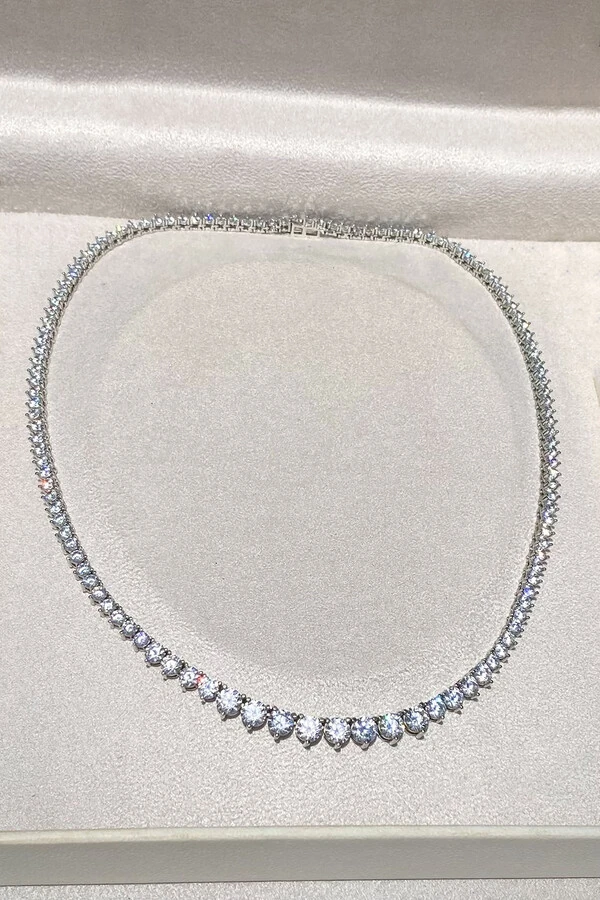 Colar Riviera Liz Zircônia Ródio Branco