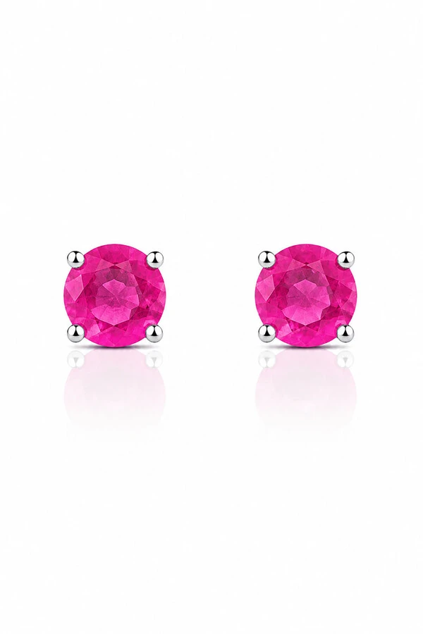 Brinco Círculo Pink Fusion 6 mm Prata 925