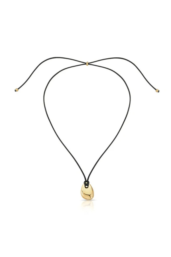 Colar Cordão Gota Dourada