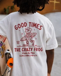 Camiseta Infantil Sapo Surfista